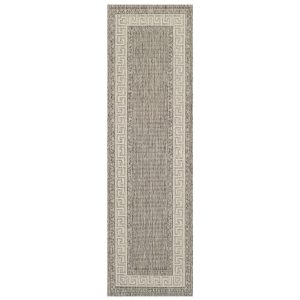 Greek Flatweave Grey 60cm x 180cm Jute UK Mainland Free Shipping