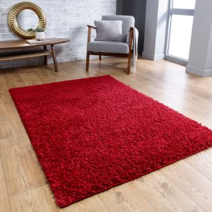 Isla Red 80cm x 150cm Shaggy UK Mainland Free Shipping