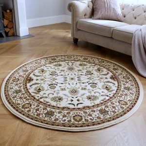 Kendra 137W Cream 120cm Circle Traditional UK Mainland Free Shipping