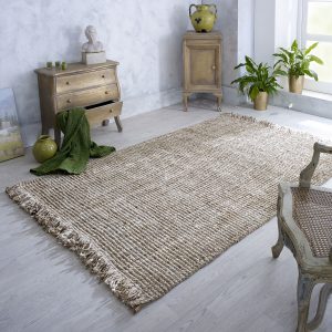 Lagos Gold 160cm x 230cm Jute UK Mainland Free Shipping