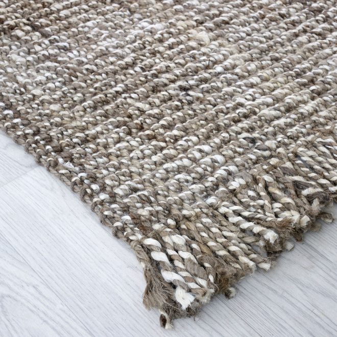 Lagos Grey 200cm x 285cm Jute UK Mainland Free Shipping