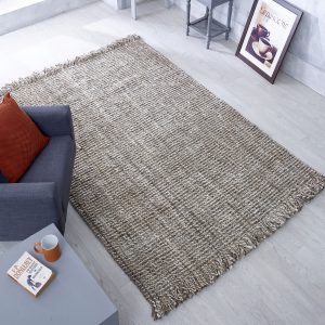 Lagos Grey 200cm x 285cm Jute UK Mainland Free Shipping