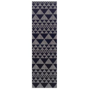 Prism Black/ Grey 60cm x 180cm Jute UK Mainland Free Shipping