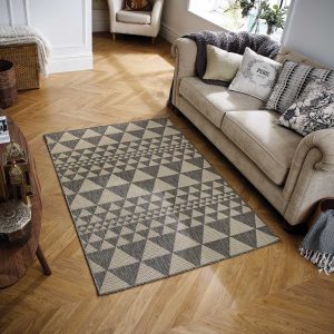 Prism Stone Grey 120cm x 160cm Jute UK Mainland Free Shipping