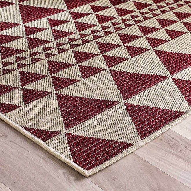 Prism Red 120cm x 160cm Jute UK Mainland Free Shipping