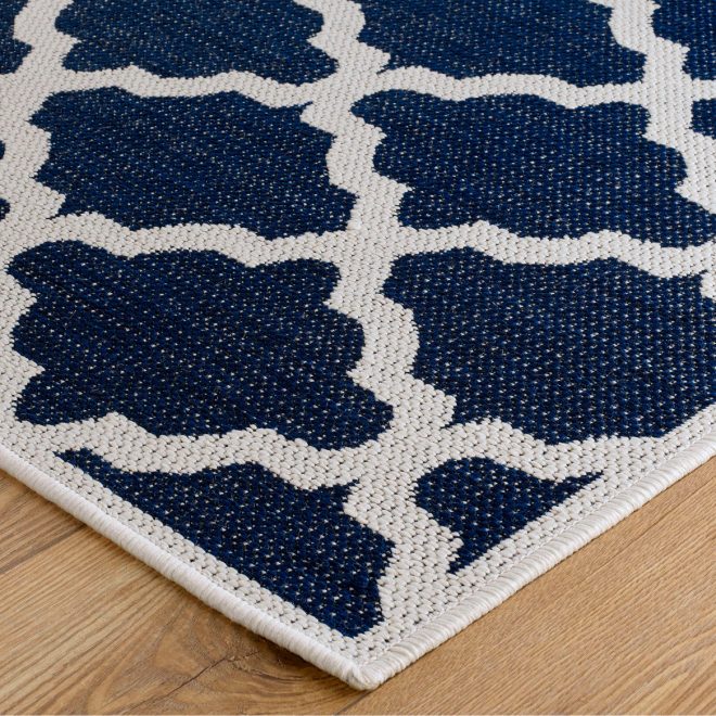 Moda Trellis Blue 80cm x 150cm Jute UK Mainland Free Shipping