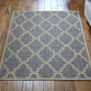 Moda Trellis Grey 120cm x 160cm Jute UK Mainland Free Shipping