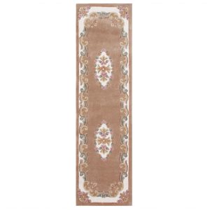 Royal Aubusson Beige 68cm x 235cm Hall Runner UK Mainland Free Shipping