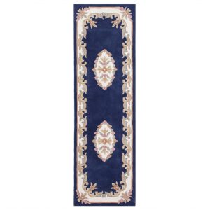 Royal Aubusson Blue 68cm x 235cm Hall Runner UK Mainland Free Shipping