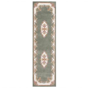 Royal Aubusson Green 68cm x 235cm Hall Runner UK Mainland Free Shipping