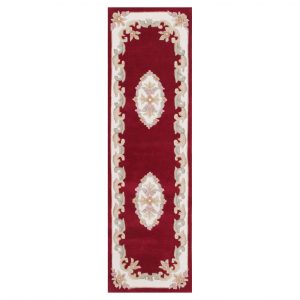 Royal Aubusson Red 68cm x 235cm Hall Runner UK Mainland Free Shipping