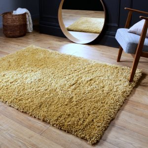 Serene Gold 60cm x 120cm Shaggy UK Mainland Free Shipping