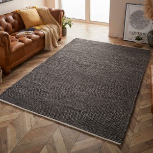 Savannah Charcoal 120cm x 170cm Wool UK Mainland Free Shipping