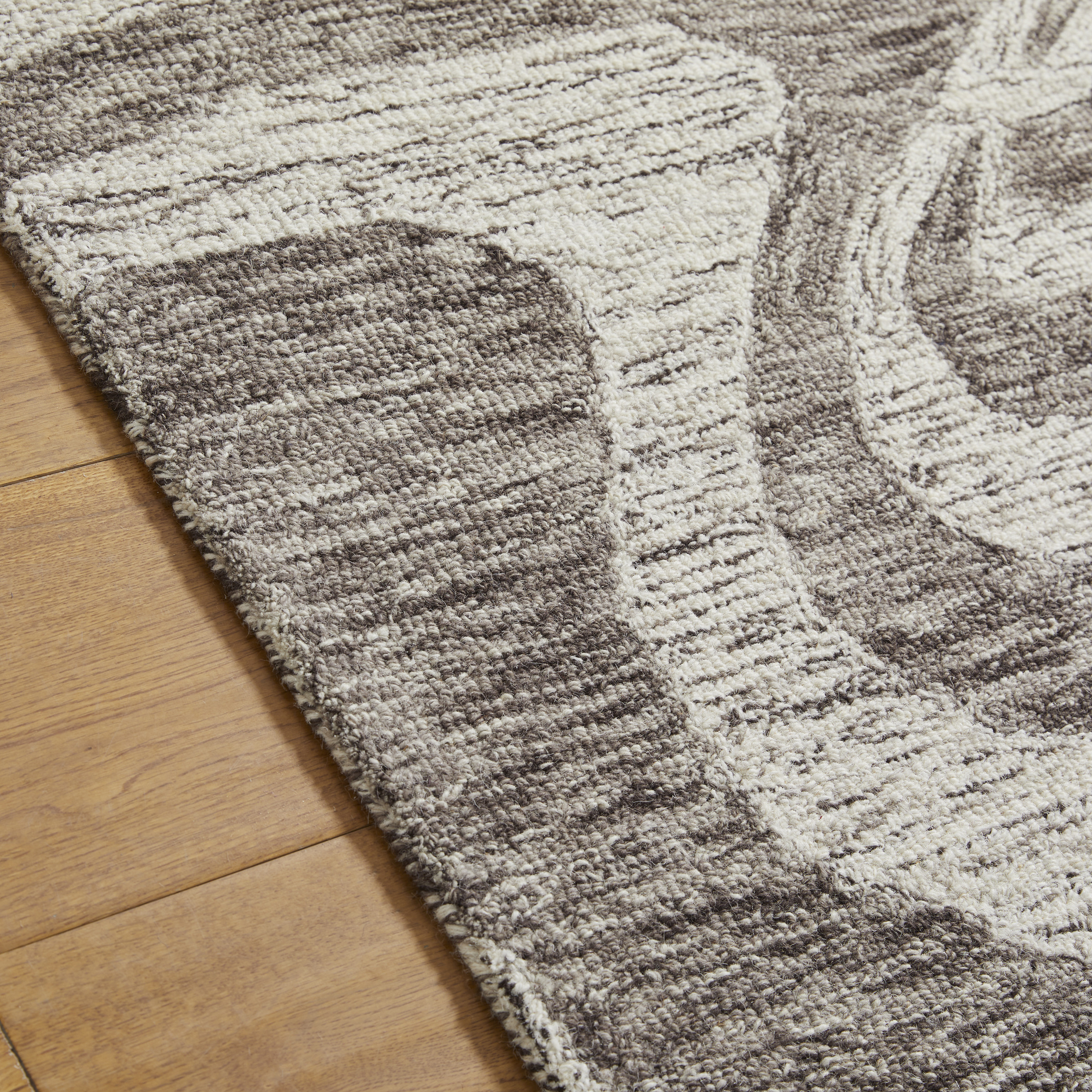 Contemporary Cream Brown Rug | Elements Cycle | 120 x 170cm Wool UK Mainland Free Shipping