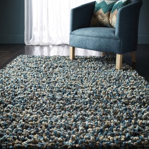 Rocks Shaggy Blue 80cm x 150cm Shaggy UK Mainland Free Shipping