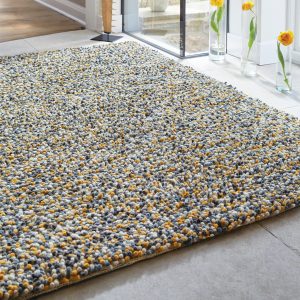 Rocks Shaggy Ochre 80cm x 150cm Shaggy UK Mainland Free Shipping