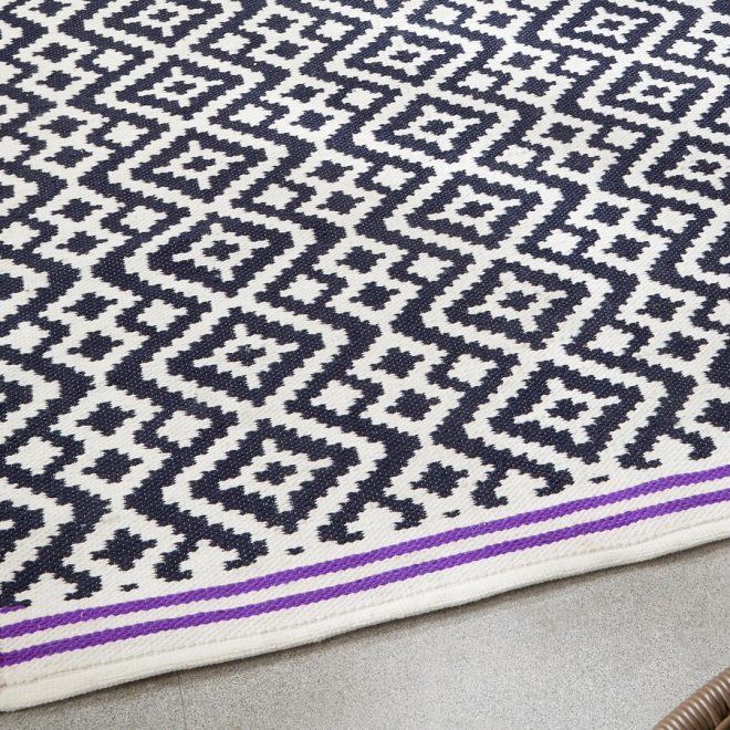 Aztec Grey/Purple 120cm X 170cm Budget UK Mainland Free Shipping