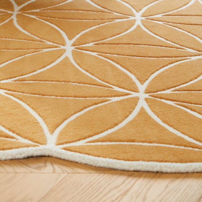 Bloom Ochre 160cm Diameter Circle UK Mainland Free Shipping