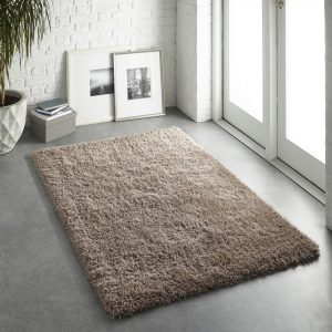 Latte Polyester Shagpile | 110cm x 160cm Shaggy UK Mainland Free Shipping