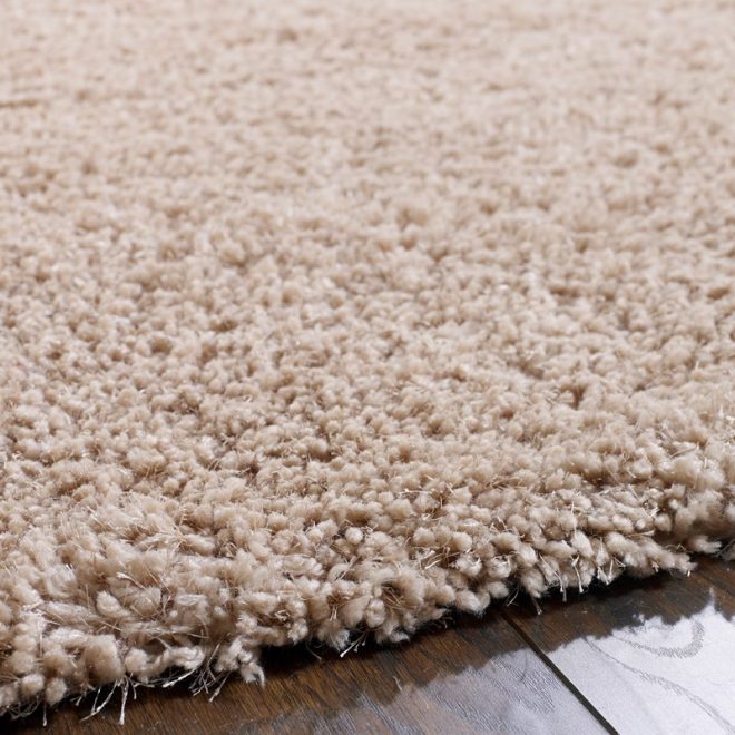 Latte Polyester Shagpile | 110cm x 160cm Shaggy UK Mainland Free Shipping