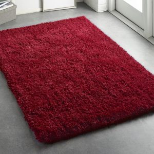 Red Polyester Shagpile | 110cm x 160cm Shaggy UK Mainland Free Shipping