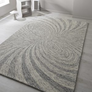 Cream Grey Rug | Elements Paradox | 120 x 170cm Wool UK Mainland Free Shipping