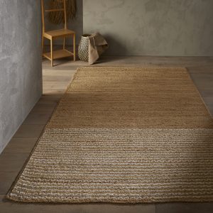 Natural Jute Rug | 120 x 170cm | Stripes Jute UK Mainland Free Shipping