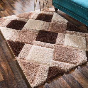 3D Beige | 120cm x 170cm Shaggy UK Mainland Free Shipping