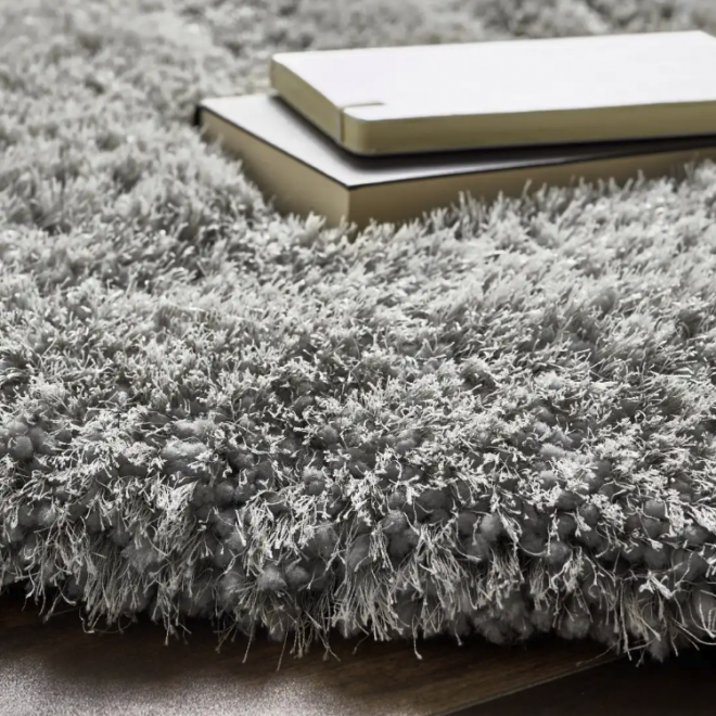 Callie Silver Rug | 160cm x 230cm Shaggy UK Mainland Free Shipping