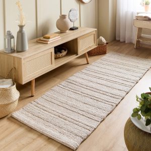 Cream Knitted Chunky Runner |  67cm x 200cm Hall Runner UK Mainland Free Shipping