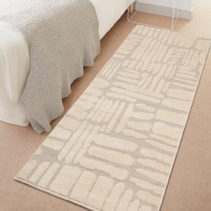 Ava Pave Cream 080 X 200 Cm (Runner) Budget UK Mainland Free Shipping