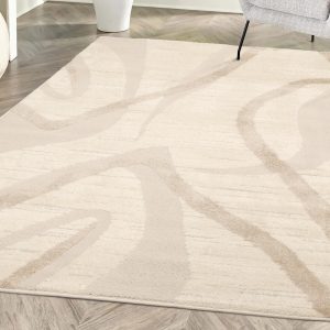 Ava Wave Cream 120 X 170 Cm Budget UK Mainland Free Shipping