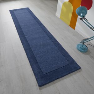 Colours Blue 060 X 230 Cm (Runner) Wool UK Mainland Free Shipping