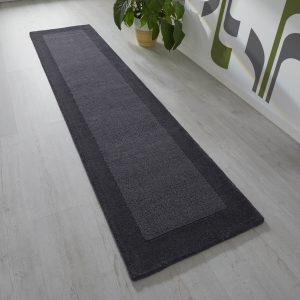 Colours Charcoal 060 X 230 Cm (Runner) Wool UK Mainland Free Shipping