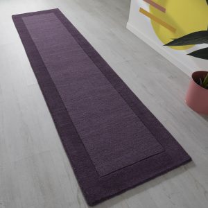 Colours Purple 060 X 230 Cm (Runner) Wool UK Mainland Free Shipping