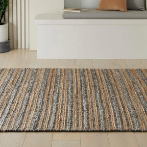 Elegance Charcoal 060 X 230 Cm (Runner) Jute UK Mainland Free Shipping