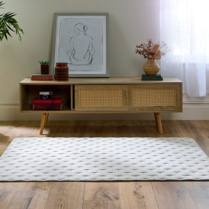 Sculptured Basket Weave | Ivory Mats and Runners UK Mainland Free Shipping