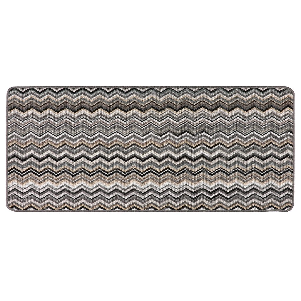 Candy Multi Monochrome ZigZag Mats and Runners UK Mainland Free Shipping