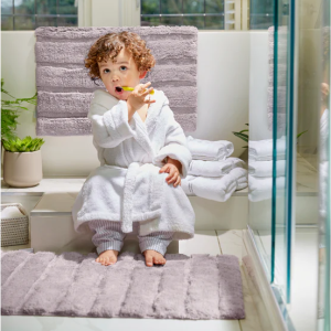 Bamboo Stripe – Lavender Bath Mat Bathroom Mats | Sets UK Mainland Free Shipping