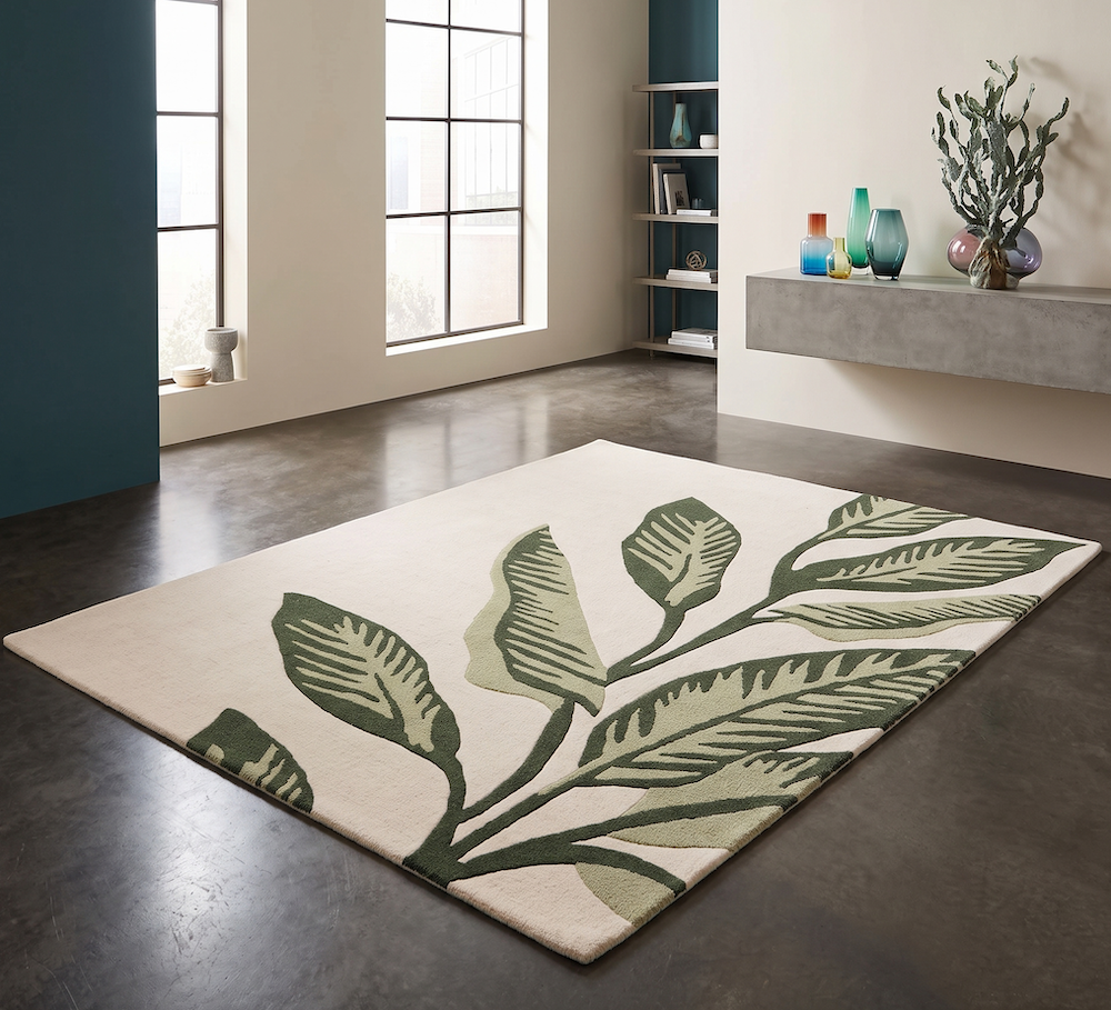 Paradise Leaf Paradise Leaf Wool Rugs UK Mainland Free Shipping