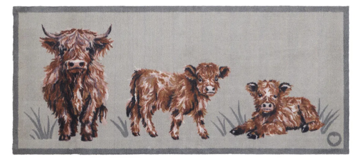 Heritage Highland Cow 4 Heritage Highland Cow Doormats | Runners UK Mainland Free Shipping