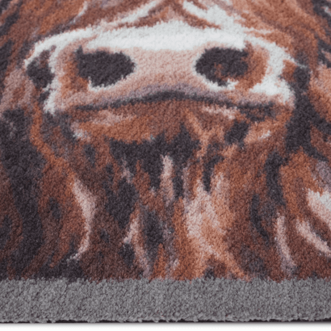 Heritage Highland Cow 2 Heritage Highland Cow Doormats | Runners UK Mainland Free Shipping