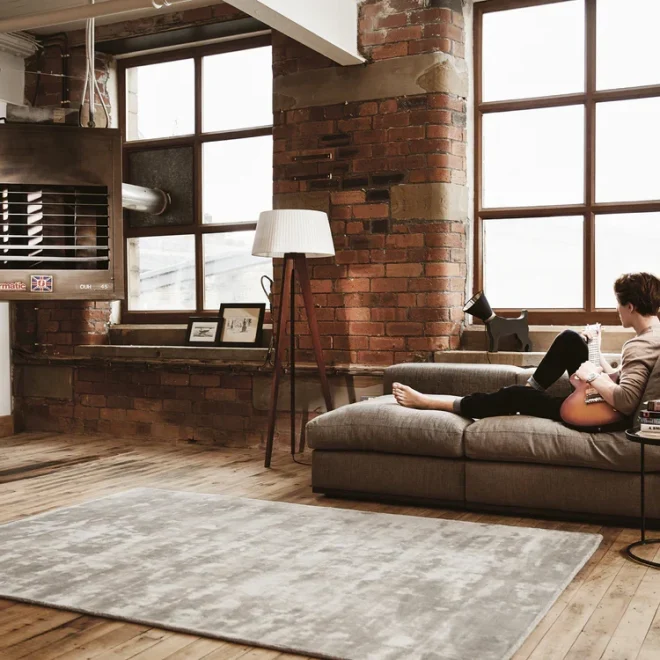 Karma Cloud Grey Prestige rugs UK Mainland Free Shipping