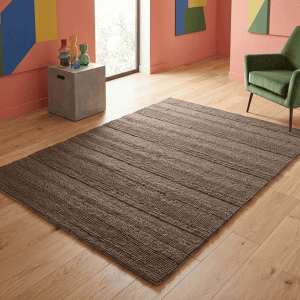Chunky Knit Brown Chunky Knit Brown Wool Rugs UK Mainland Free Shipping