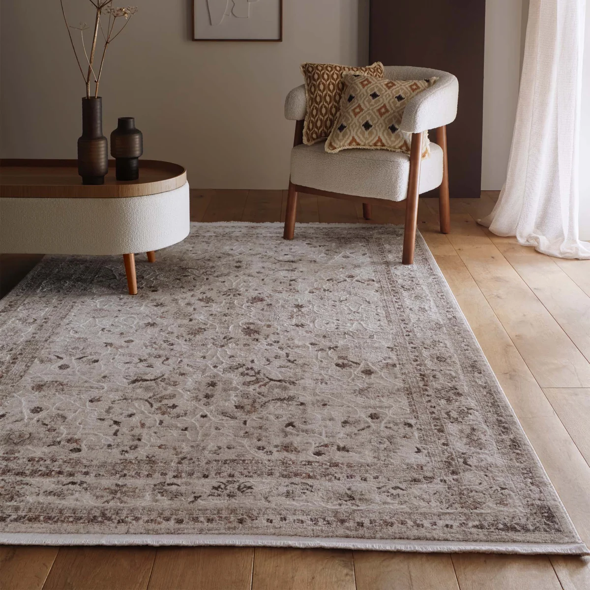 Opulent Aurelia Cream Rug 5 Opulent Aurelia Cream Rug Traditional UK Mainland Free Shipping