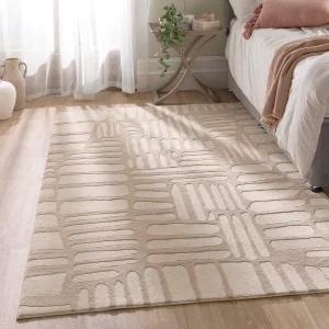 Pathway Cream Rug Contemporary Rugs UK Mainland Free Shipping