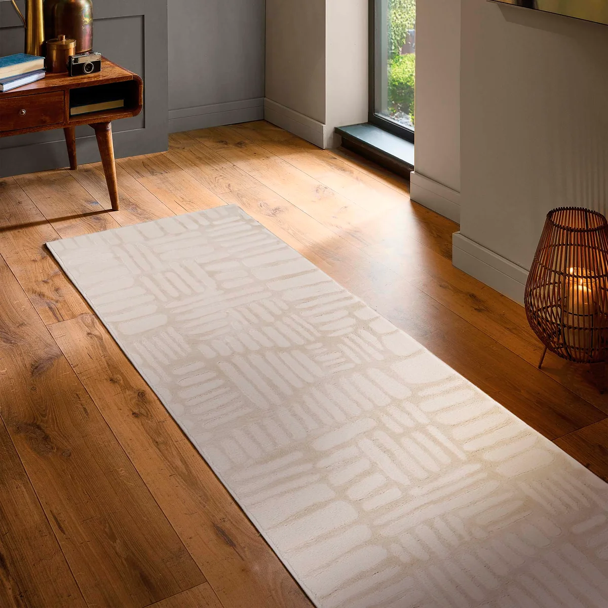 Pathway Cream Rug 6 Pathway Cream Rug Contemporary Rugs UK Mainland Free Shipping