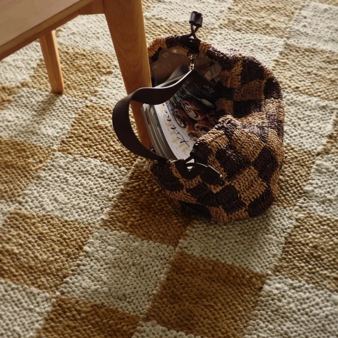 Checkerboard Jute Natural 2 Checkerboard Jute Natural Sisal & Jute Rugs UK Mainland Free Shipping