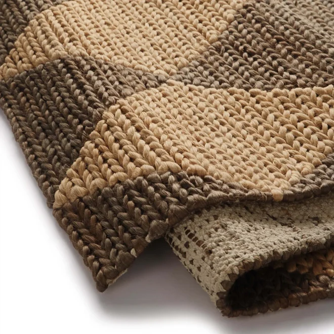 Diamond Jute Natural Brown Sisal & Jute Rugs UK Mainland Free Shipping