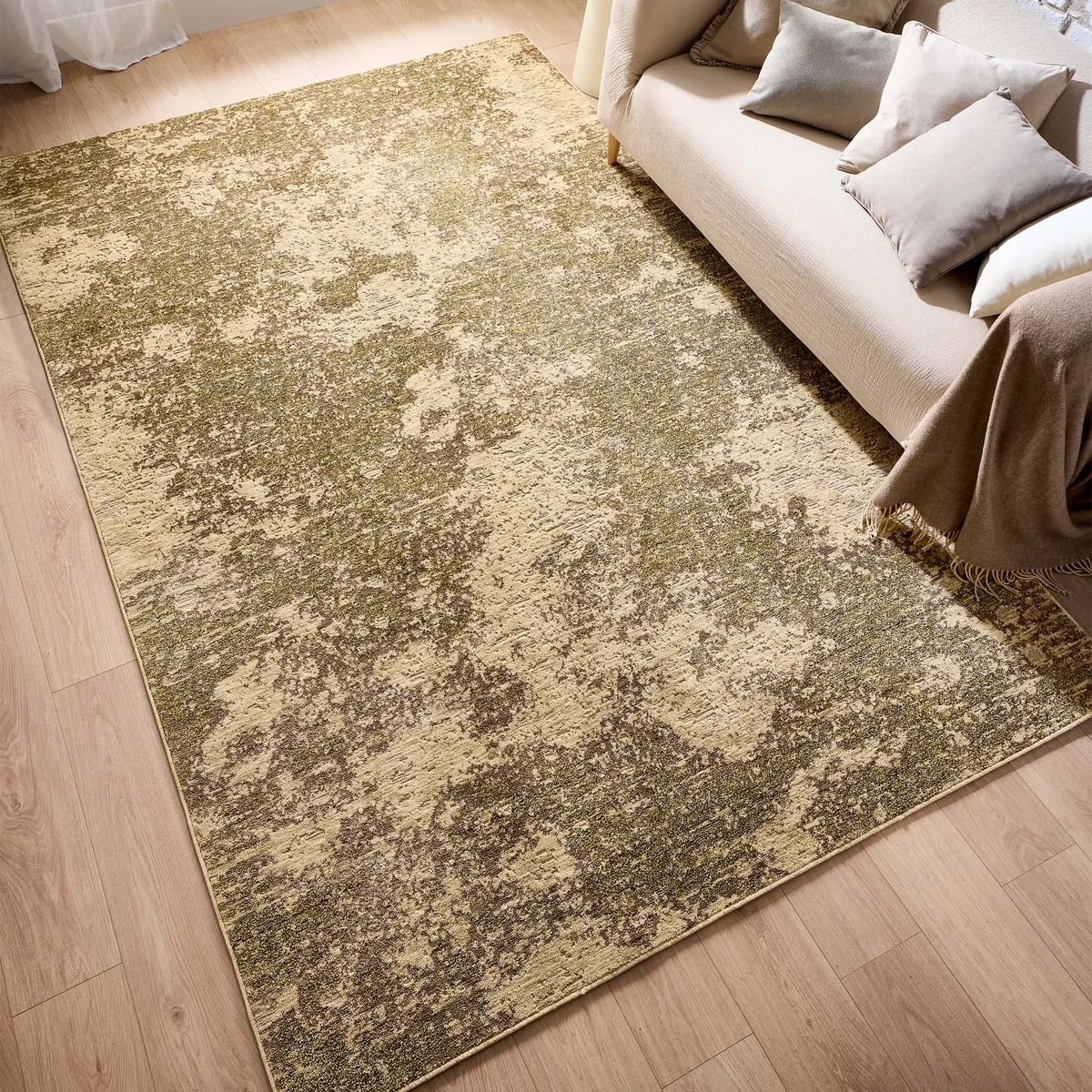 Oren Moss\Cream 4 Oren Moss\Cream Contemporary Rugs UK Mainland Free Shipping